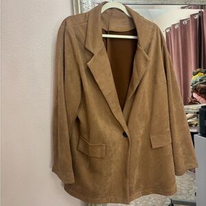 SHEIN Camel Blazer Jacket